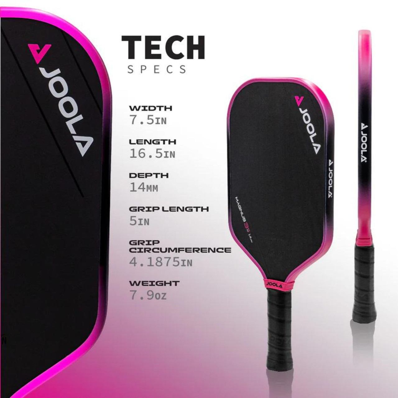 JOOLA Tyson McGuffin Magnus 3S 14mm Pickleball Paddle - paddlepro