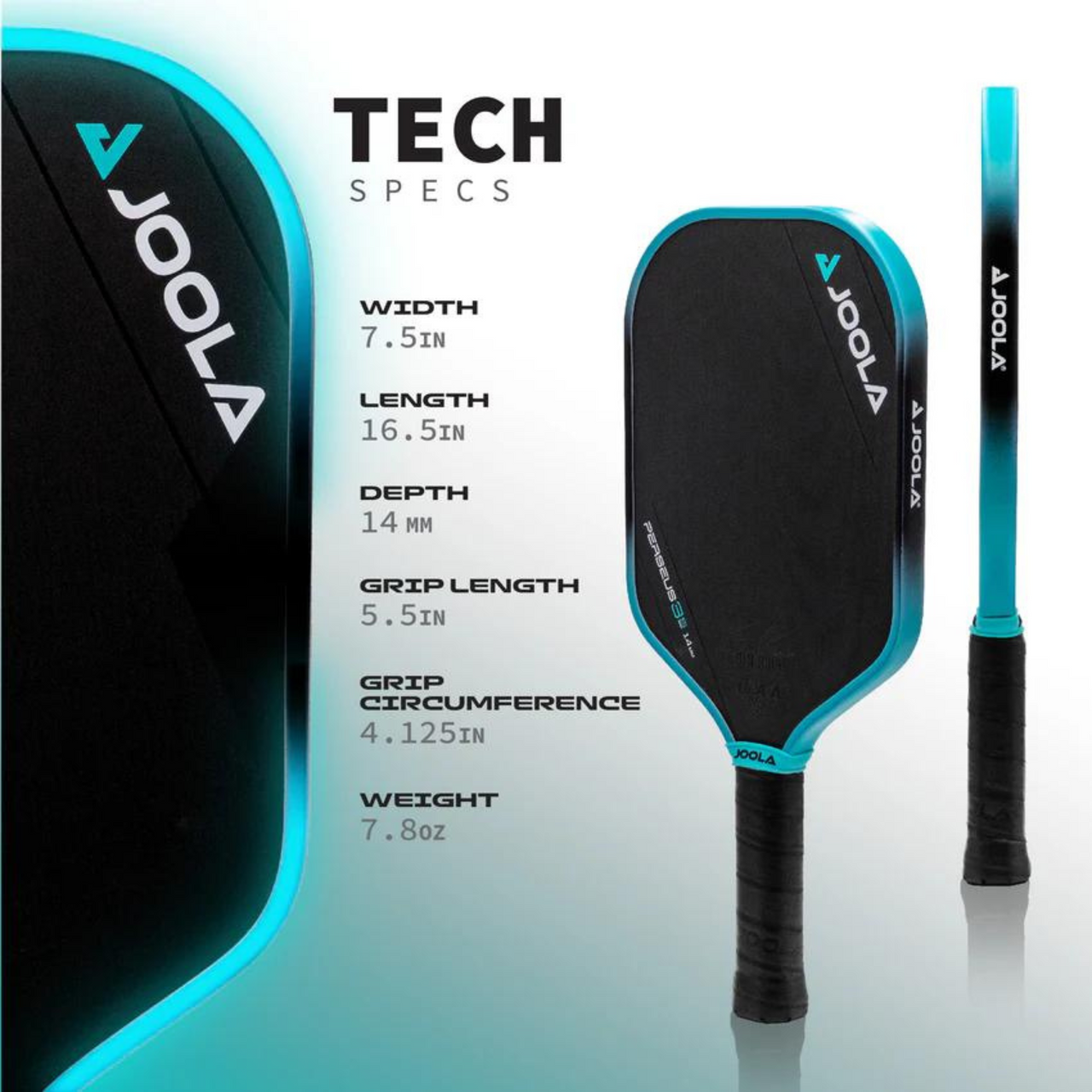 JOOLA Ben Johns Perseus 3S 14mm Pickleball Paddle - paddlepro