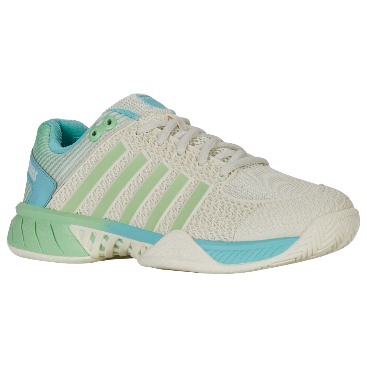 K-Swiss Performance Heren Court Express HB tennisschoen, Indian Teal/White/Aqua Splash, 41 EU, Indian Teal White Aqua Splash, 41 EU