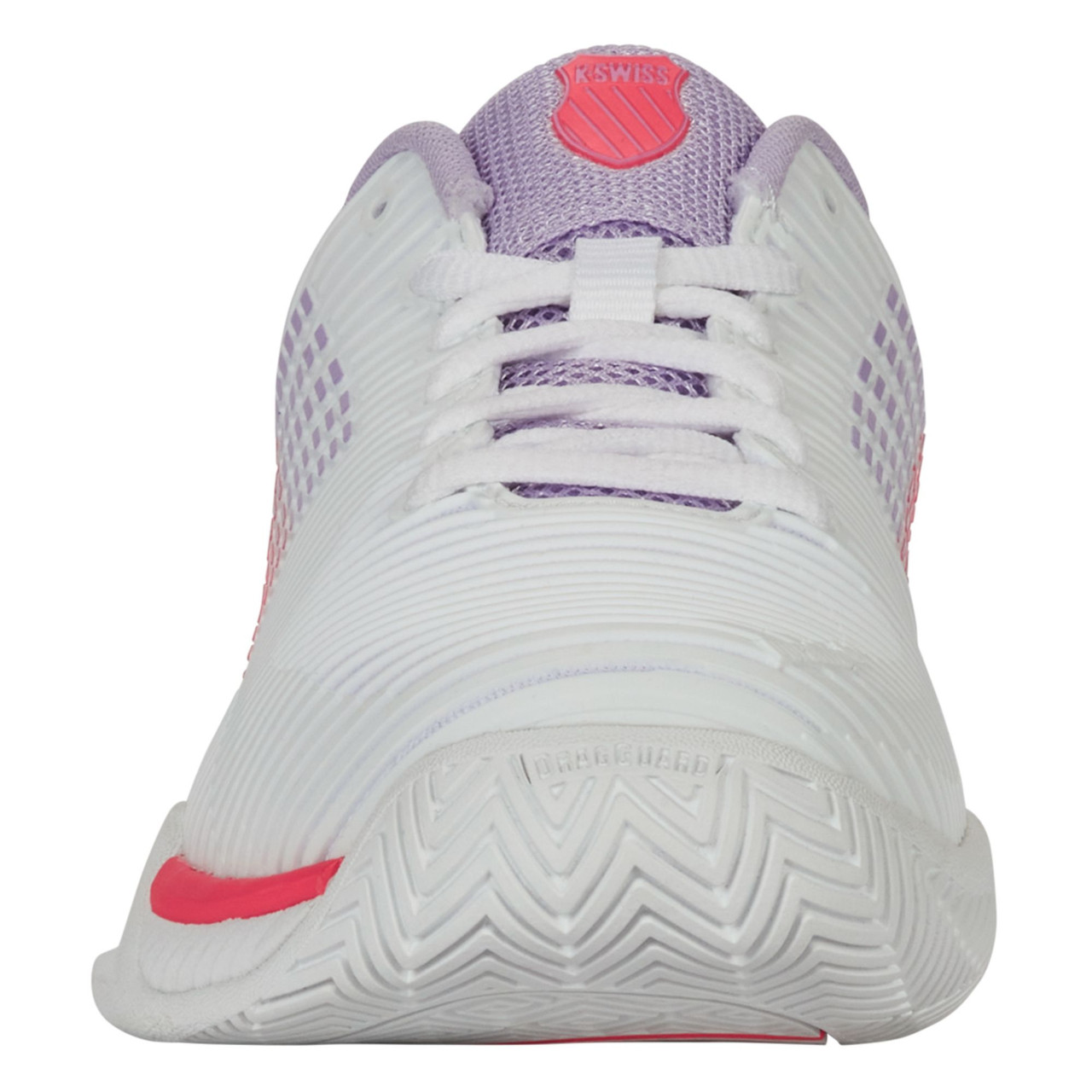 K-Swiss Women's Hypercourt Express Tennis Shoe (White/Orchid