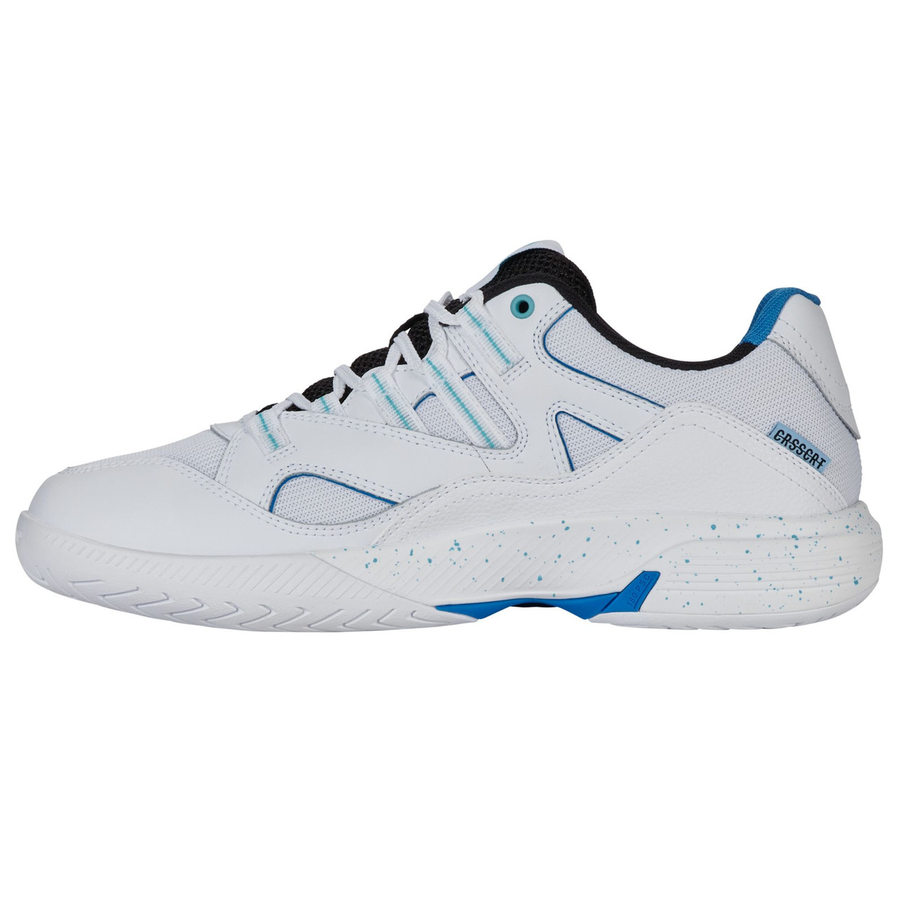 K-Swiss Men's Tura Team Pickleball Shoe (White/Brilliant Blue