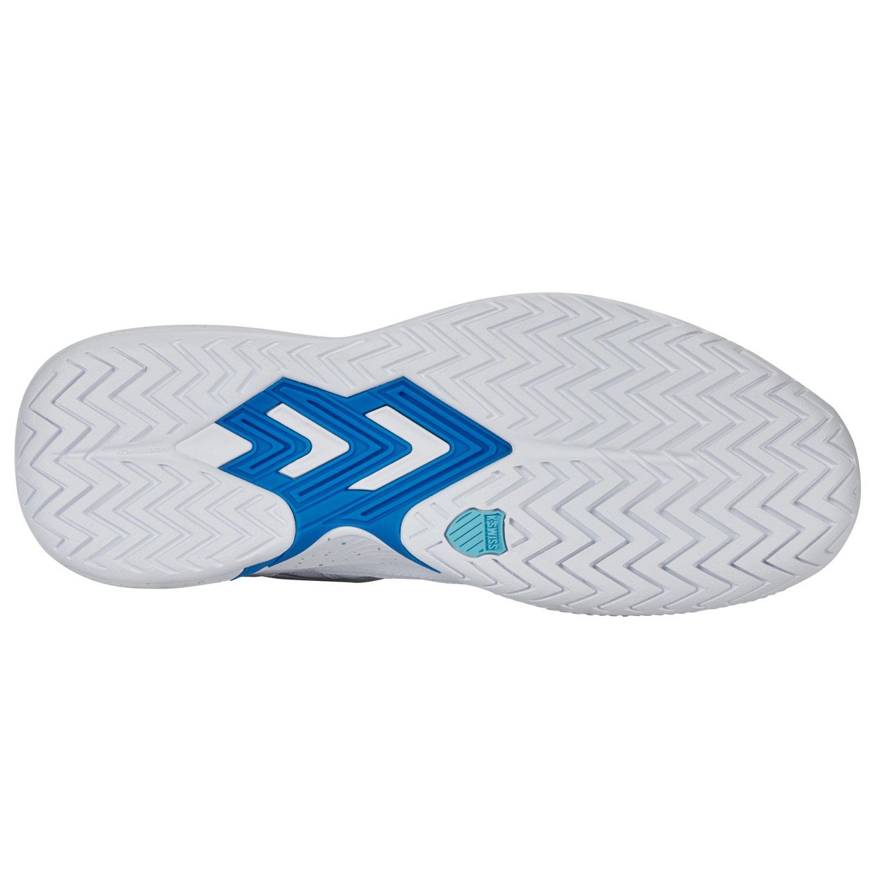 K-Swiss Men's Tura Team Pickleball Shoe (White/Brilliant Blue