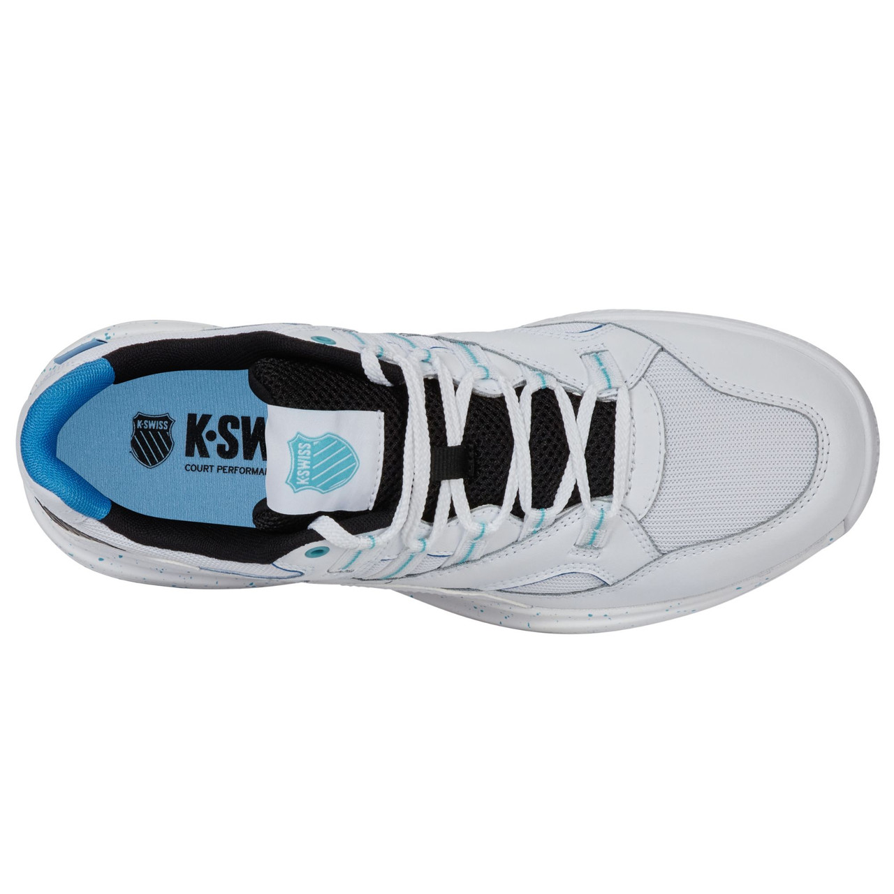 K-Swiss Men's Tura Team Pickleball Shoe (White/Brilliant Blue