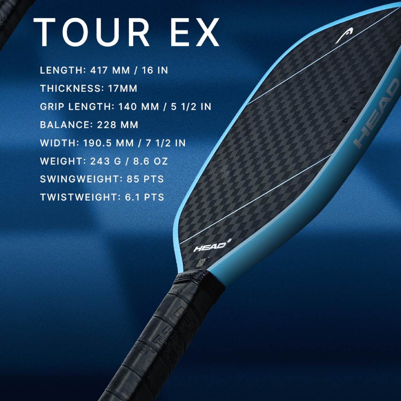 HEAD Gravity Tour EX Pickleball Paddle | 2025 Model - paddlepro