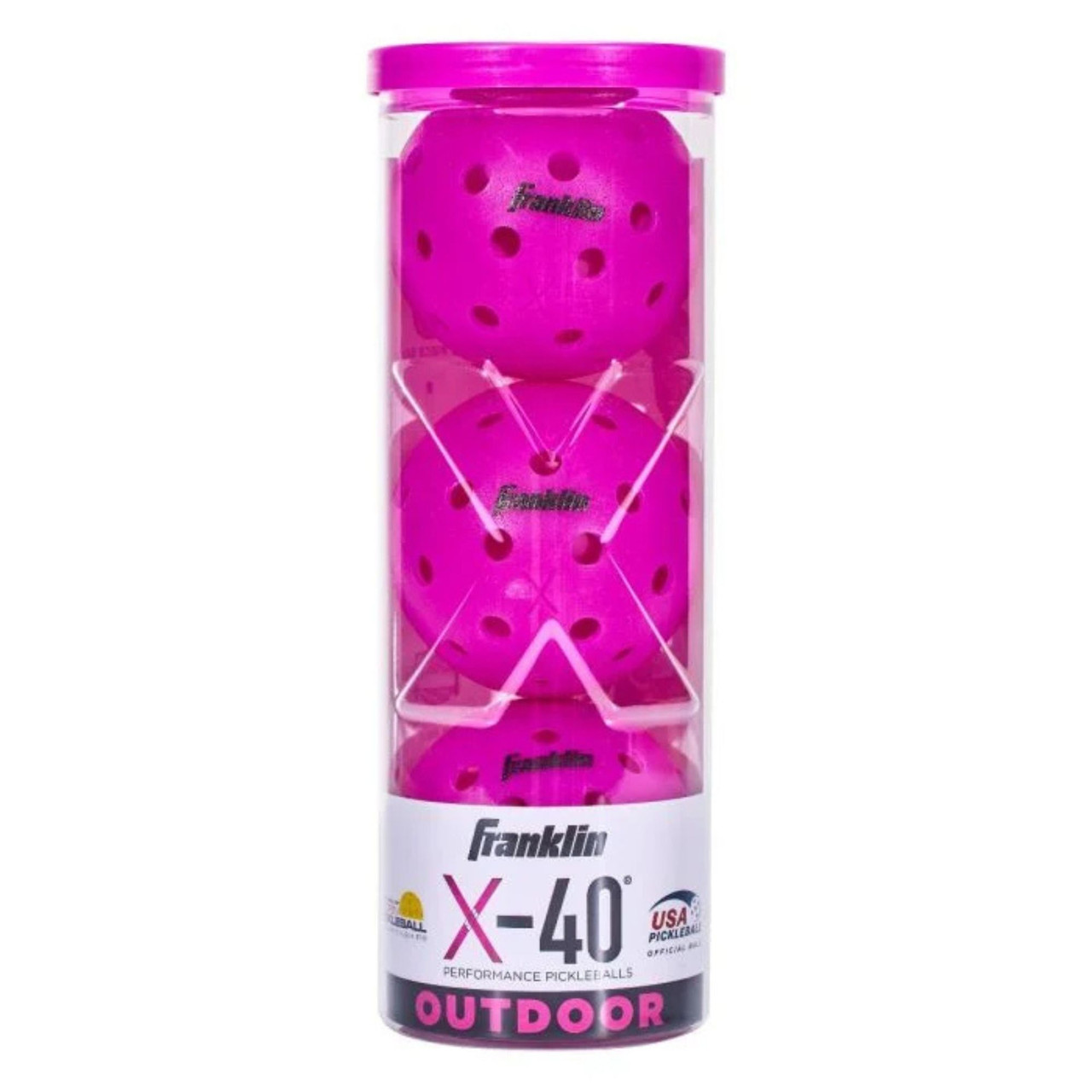 Franklin Sports X-40 Outdoor Pickleball Balls (Purple) - paddlepro
