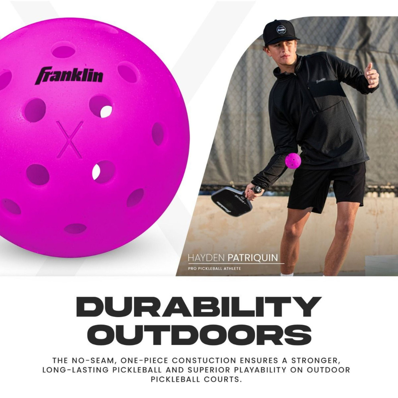 Parrucci パルッキー Outdoor- X-40 Pickleball Balls - USA Pickleball USAPA Approved - 3