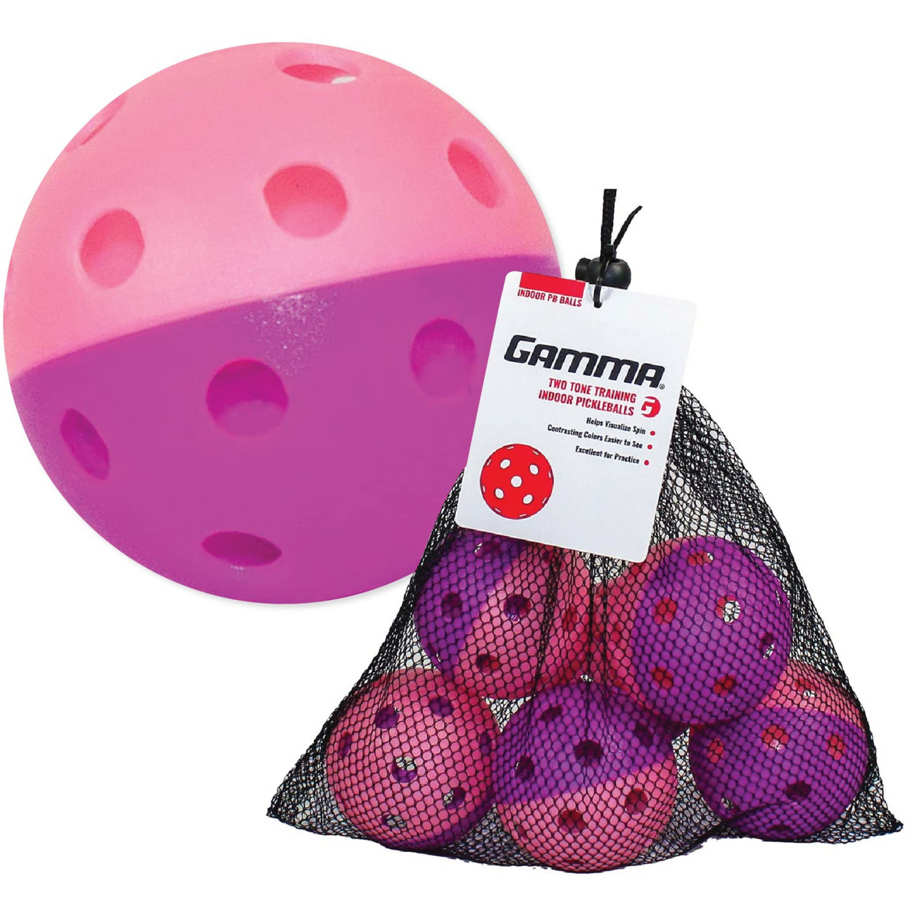 Indoor Two-Tone Training Pickleballs