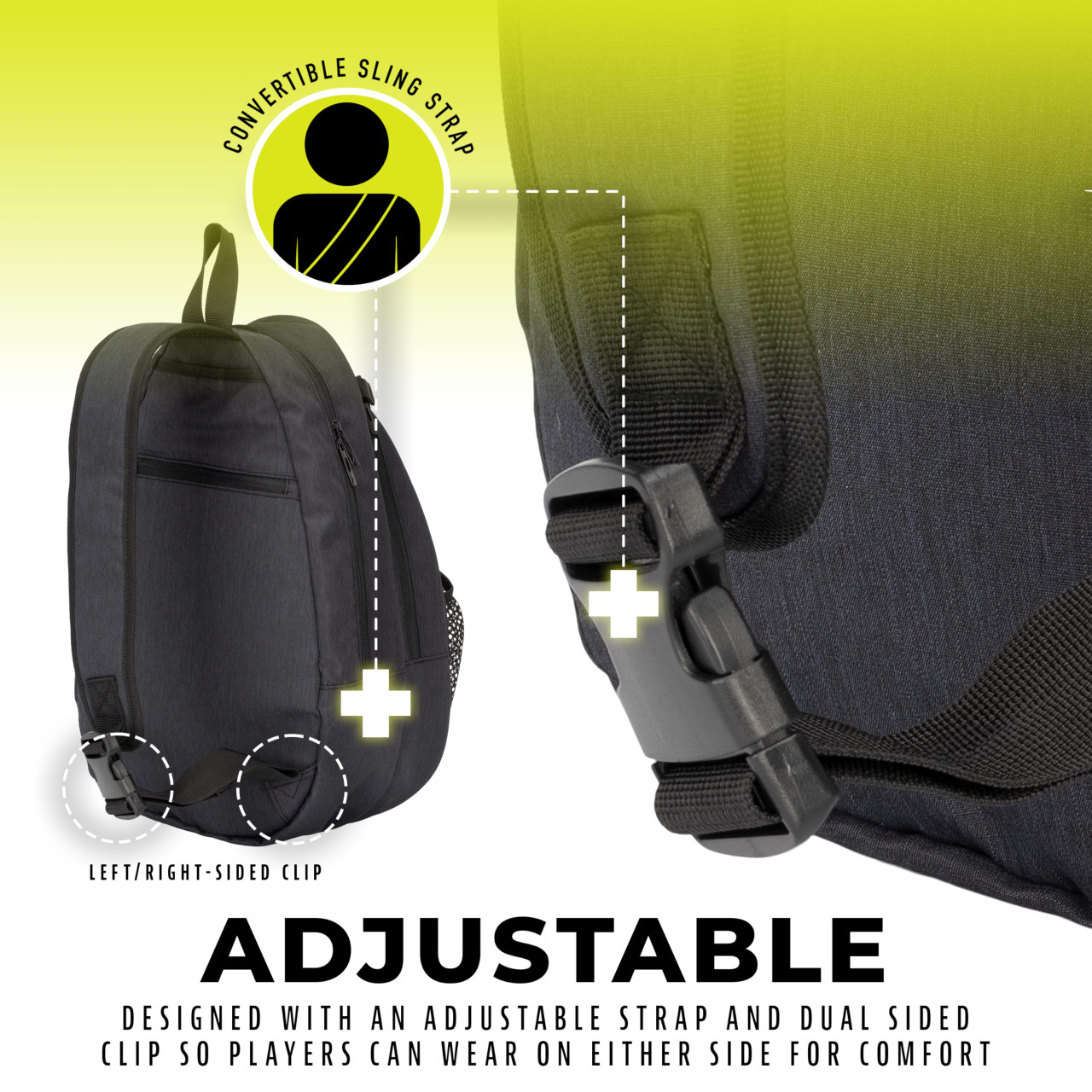 Franklin Sports Padel Sling Bag - Thumbnail 4