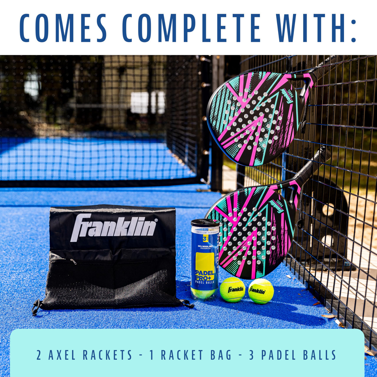 Franklin Sports Axel Padel Set - paddlepro
