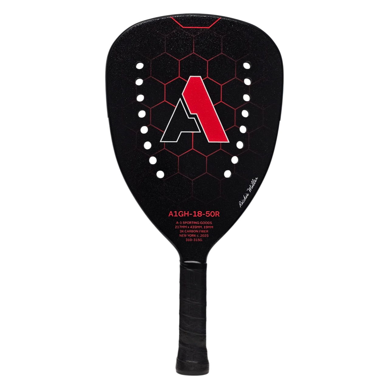 A-1 Paddleball A1GH-18-50R 'Teardrop' Paddleball Paddle - paddlepro