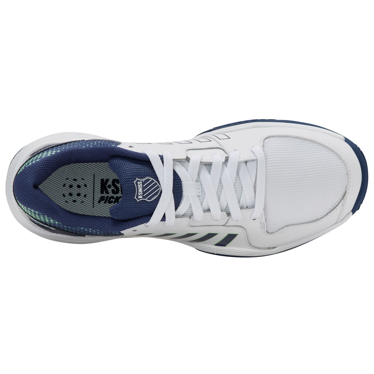K-Swiss Men's Court Express Pickleball Shoe (White/Oceana/Patina