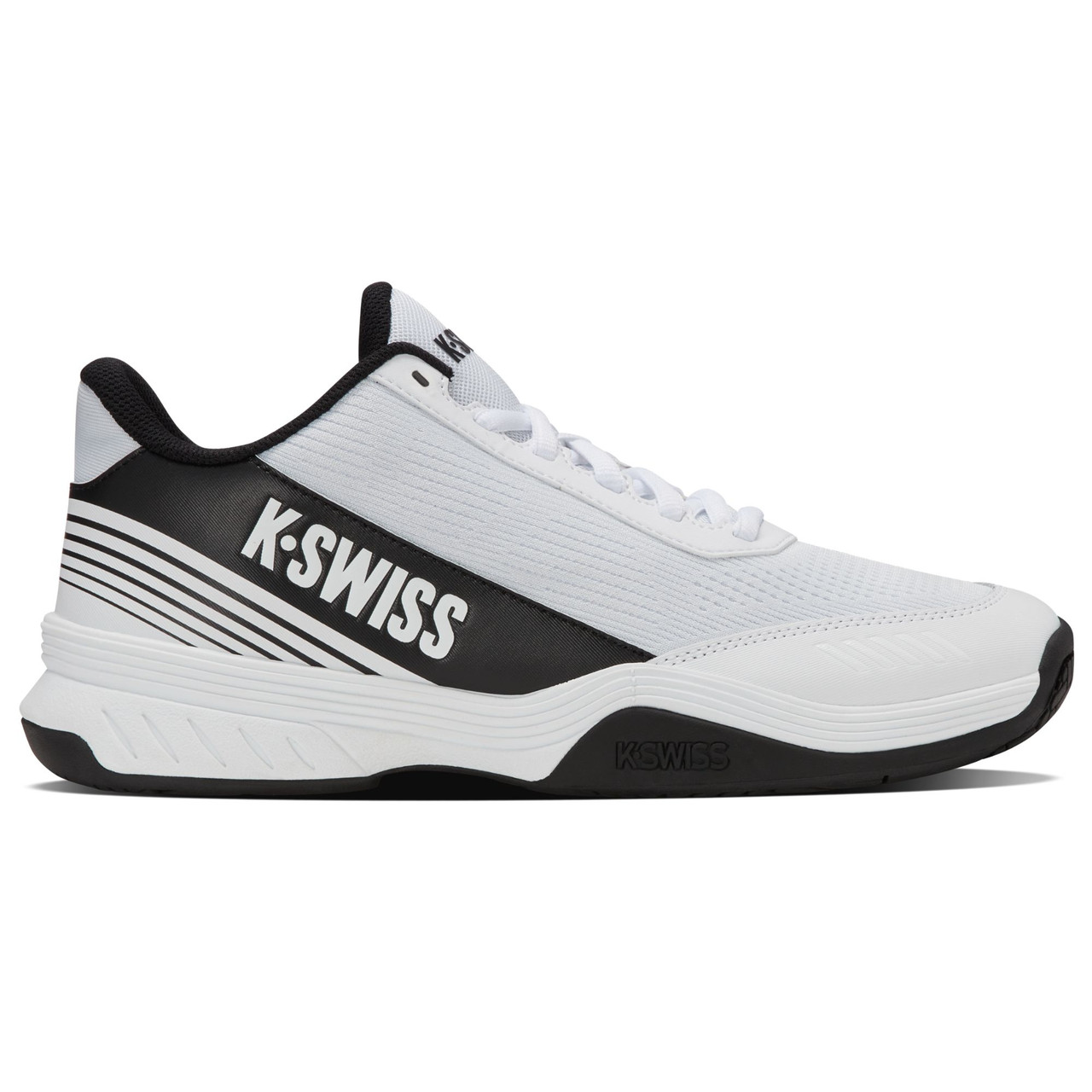 K-Swiss Men's Speedex 2 Tennis Shoe (White/Black/Soft Neon Green
