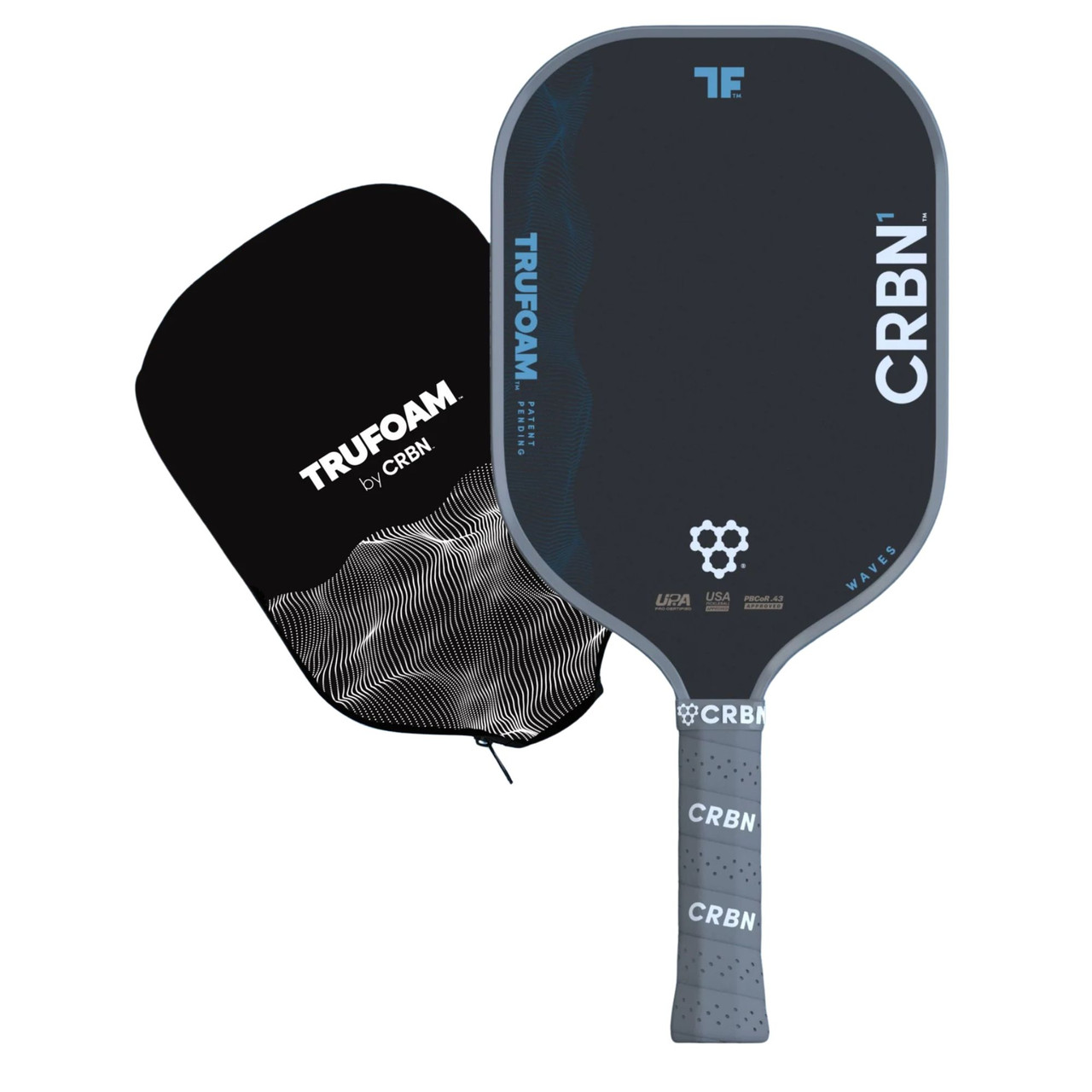 CRBN - CRBN³ TruFoam Waves (Elongated) CRBN³ TruFoam Waves Pickleball Paddle (Elongated) - paddlepro