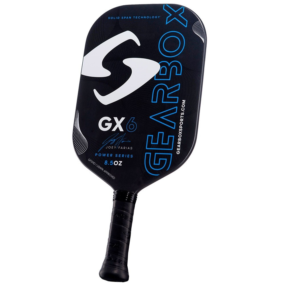 LP JIM GREINERモデル シェケレ LP484 Gearbox GX6 Power Joey Farias Signature Pickleball Paddle - 8.5 oz