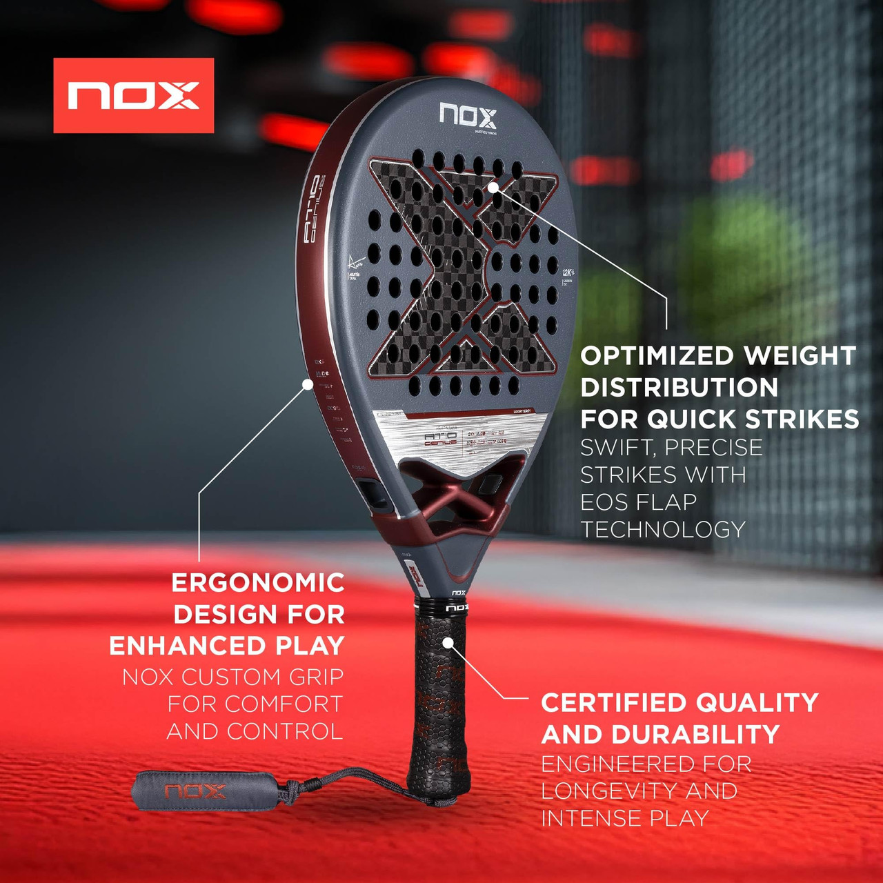 NOX AT10 Luxury GENIUS 12K 2025 by Agustín Tapia Padel Racquet