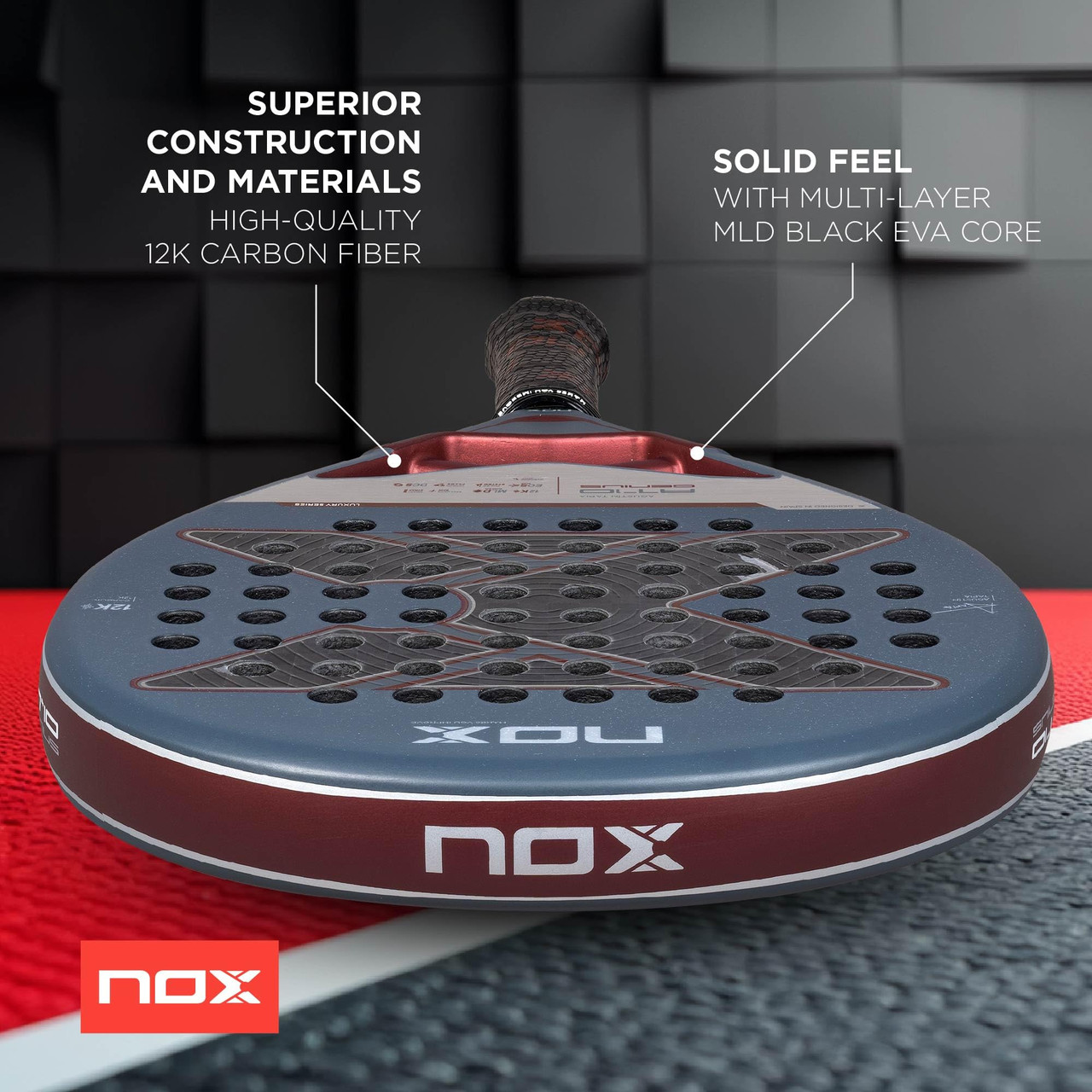 NOX AT10 Luxury GENIUS 12K 2025 by Agustín Tapia Padel Racquet