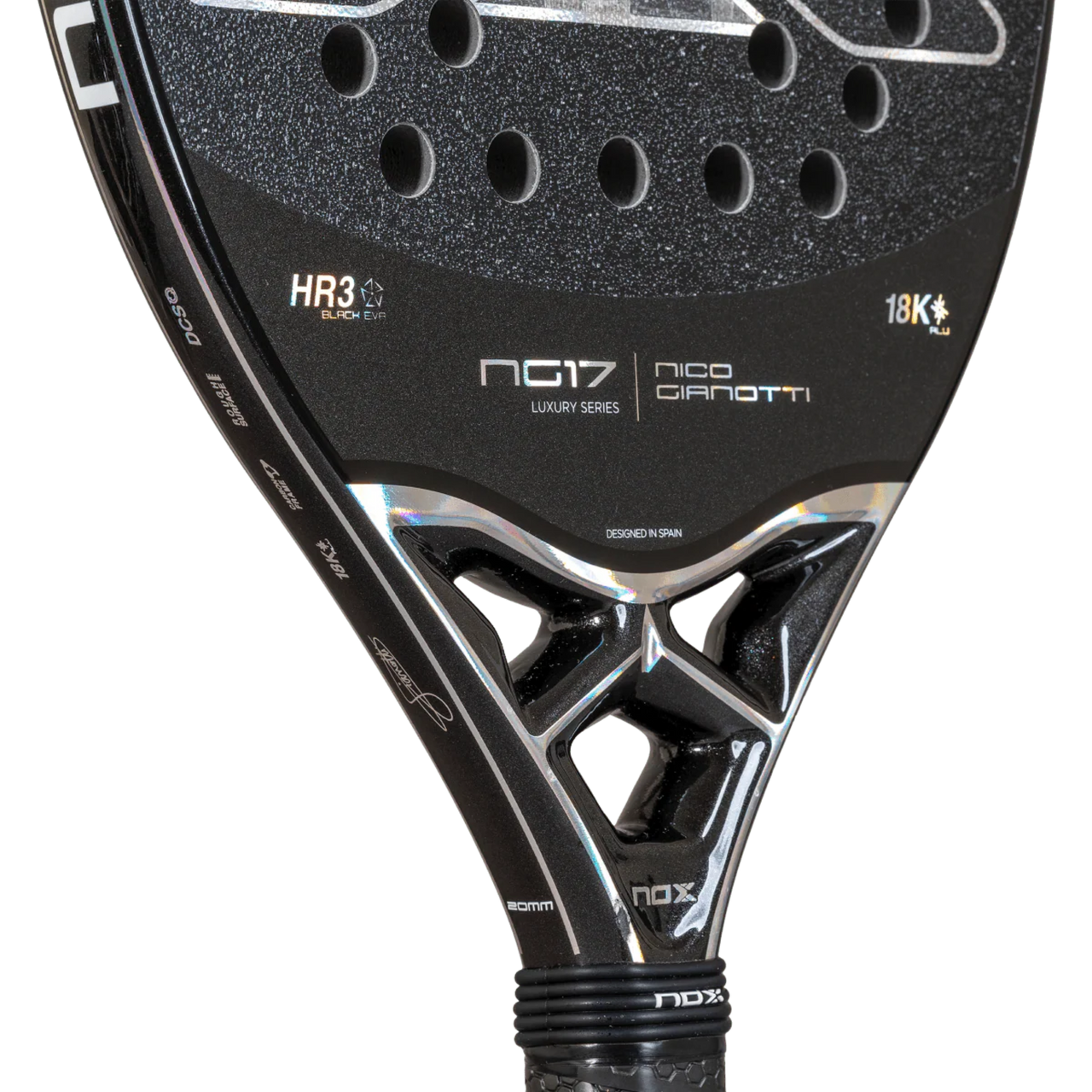NOX NG17 Luxury 2025 Beach Tennis Racquet - Nico Gianotti's