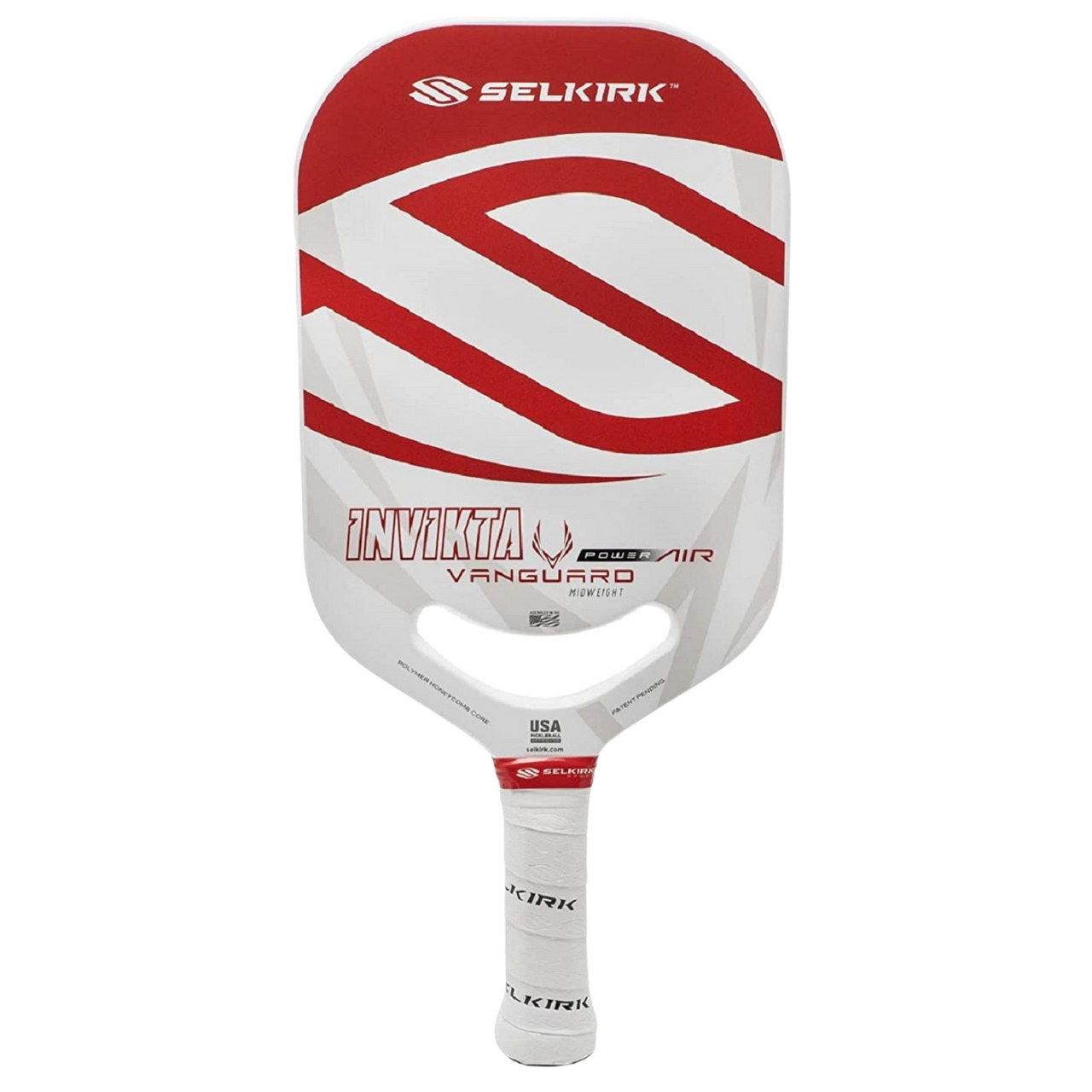 Selkirk Vanguard Power Air Invikta Pickleball Paddle (Red) - paddlepro
