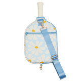 Stone & Stitch Neoprene Pickleball Paddle Bag (Blue Daisies)