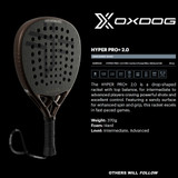 Oxdog HYPER PRO+ 2.0 Padel Racquet