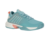 K-Swiss Women's Hypercourt Supreme Tennis Shoe (Nile Blue/Blanc De Blanc/Desert Flower)