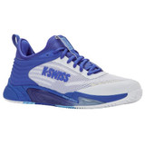 K-Swiss Men's Hypercourt Pinnacle Tennis Shoe (White/Dazzling Blue/ Baltic Sea) 