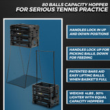 Tourna Ballport Tennis Ball Hopper | Holds 80 Balls