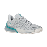 K-Swiss Women's Ultrashot 4 Tennis Shoe (Glacier Gray/Baltic/Blanc de Blanc)