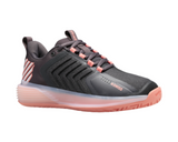 K-Swiss Women's Ultrashot 3 Tennis Shoe (Size 6, Asphalt/Peach Amber/White) (No Original Box)