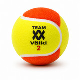 VOLKL Team 2 Orange Tennis Balls (12 Pack) | Low Compression Training Balls for Beginners | 50% Bounce Rate | Ages 8-10