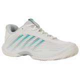 K-Swiss Women's Hypercourt Express 3 Clay (Blanc de blanc/Glacier Gray/Baltic) 