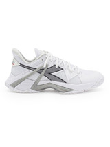 Diadora Men's B.Icon 2 All Ground Tennis Shoe (White/Silver, 7)