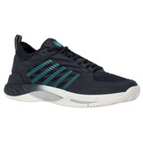 K-Swiss Men's Hypercourt Supreme 2 Tennis Shoe (Carbon/Blanc De Blanc/Baltic) 