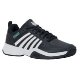 K-Swiss Men's Court Express 2 Tennis Shoe (Carbon/White/Baltic)