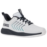 K-Swiss Men's Ultrashot Light Tennis Shoe (White/Carbon/Baltic)