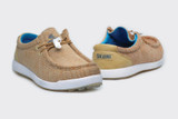 SKONI Men's V1 Spikeless | Slip On | Lightweight | Golf Shoe (Khaki)