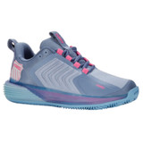 K-Swiss Women's Ultrashot 3 HB Clay Court Tennis Shoe (Infinity/Blue Blizzard/Heritage Blue)
