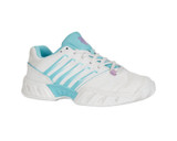 K-Swiss Women's Bigshot Light 4 Tennis Shoe (Size 6, Brilliant White/Angel Blue/Sheer Lilac)