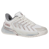 K-Swiss Women's Ultrashot 4 Tennis Shoe (Blanc de Blanc/Rose Gold/Ultimate Gray) 