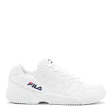 FILA Men's Double Bounce Pickleball Shoe (White/FILA Navy/FILA Red)