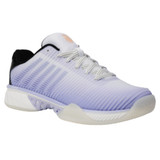 K-Swiss/Lucky In Love Women's Hypercourt Express 2 Tennis Shoe (White/Lilac/Black) 