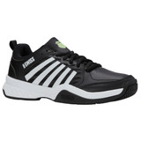 K-Swiss Men's Court Express 2 Tennis Shoe (Black/White/Soft Neon Green)