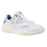 K-Swiss Women's Tura Team Pickleball Shoe (White/Faded Denim/Dubarry).