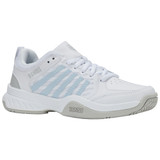 K-Swiss Women's Court  Express 2 Tennis Shoe (White/Ballad Blue/Dawn Blue).