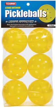 Tourna Strike Outdoor Pickleballs (6 Pack)