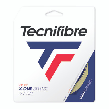 Tecnifibre X-One Biphase 17G Natural Tennis String (Set)