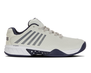K-Swiss Men's Hypercourt Express 2 2E Tennis Shoe (Gray/White/Peacoat)