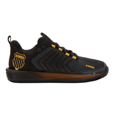 K-Swiss Men's Ultrashot 3 HB Clay Court Tennis Shoe (Moonless Night/Amber Yellow)