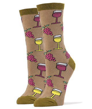 Oooh Yeah! Women's Crew Socks (Wino)