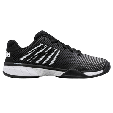 K-Swiss Men's Hypercourt Express 2 Tennis Shoe (Black/White/Highrise) 